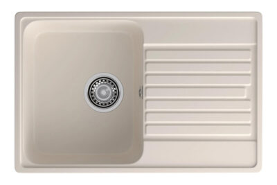 Мойка QUARZ GF-Z-78 чаша с крылом 740х480 мм белый (без сифона)