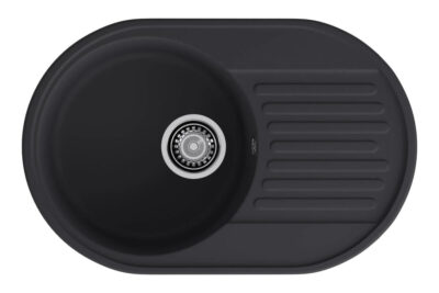 Мойка QUARZ GF-Z-18 чаша с крылом 740х480 мм черный (без сифона)