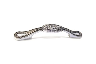 Ручка-скоба  2265F К/96  старинное серебро