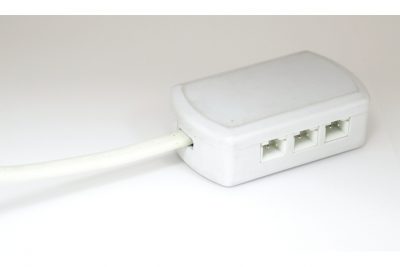 Колодка 6К,белая,д/LED с проводом 10см