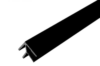 Планка 1070 угловая универсальная 4 мм ЧЕРНАЯ (100 шт/уп)
