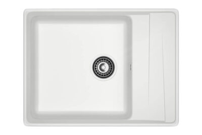 Мойка мрамор LEVEL GF-LV-660L чаша с крылом  660х500 мм иней (с сифоном) NEW