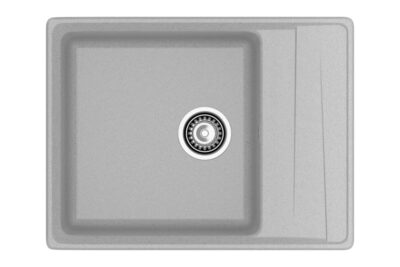 Мойка мрамор LEVEL GF-LV-660L чаша с крылом  660х500 мм серый (с сифоном) NEW