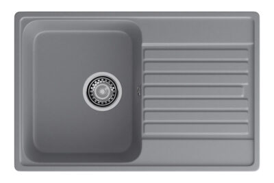 Мойка QUARZ GF-Z-78 чаша с крылом 740х480 мм темно-серый (графит) (без сифона)