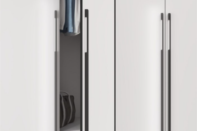 Ручка-скоба FL529 MB L:1000мм черный матовый (торец  скруг.) (30шт)