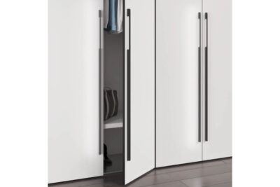 Ручка-скоба FL529 MB L:1000мм черный матовый (торец  скруг.) (25шт)