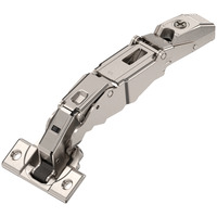 Блюм Петля накладная 125* Clip Top , с довод. 71B7550D  никель (планка 173L6100) (под заказ)