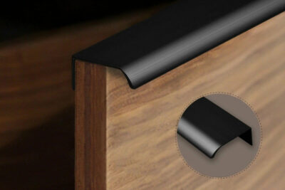 Ручка-торцевая СА-6/6 200 черный матовый (RT.K201 аналог) (40шт)