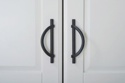 Ручка-скоба LS2437-128 матовый черный (20/уп)