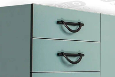 Ручка-скоба LS2437-128 матовый черный (20/уп)