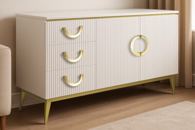 Ручка-скоба FS8139-128 брашированное золото (20/уп)