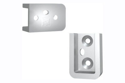 Компл. держат. д/штанги Flexi Space 2шт M.Kit.08.1002.1 серебро (2 держат,4 самор.3,5*16)