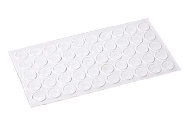 Амортизатор силиконовый прозрачный (10х3мм) на листе 50 шт.